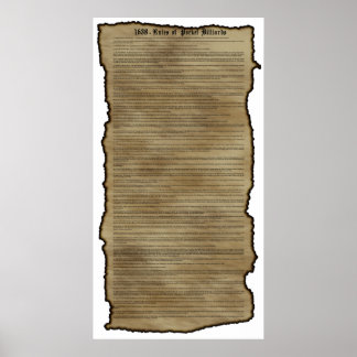 Affiches Règles de pool