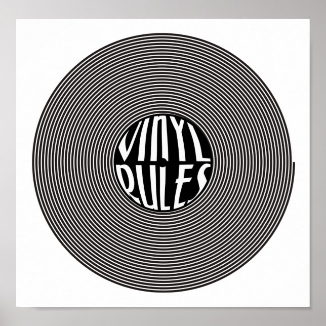 Affiches Règles de vinyle (Devant)