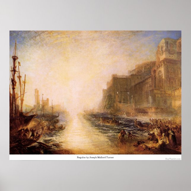 Affiches Regulus par Joseph Mallord Turner (Devant)