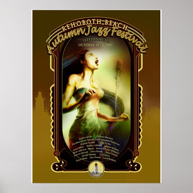 Affiches Rehoboth Beach Automne Jazz Fest 2007 (Devant)