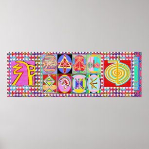 Affiches REIKI Karuna Symboles du Maître de guérison