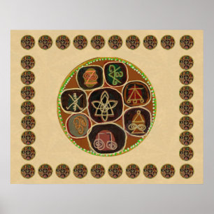 Affiches REIKI Karuna Symboles du Maître de guérison