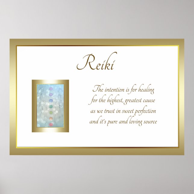 Affiches Reiki Poem Art design (Devant)