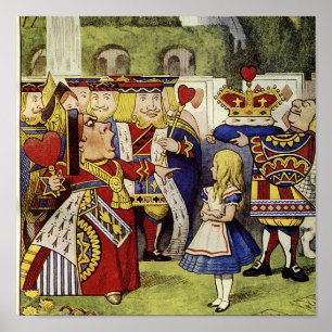 Affiches Reine de copie de toile de coeurs