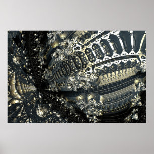 Affiches Réitérez l'affiche métallique 18 de zone d'images