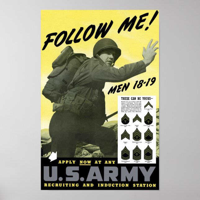 Affiches Rejoignez L'Armée — 2ÈME GUERRE MONDIALE (Devant)