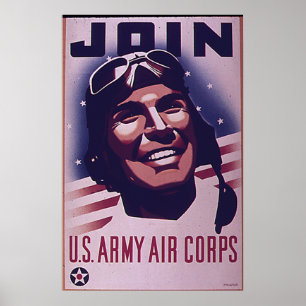 Affiches Rejoignez Le Corps Aérien De L'Armée