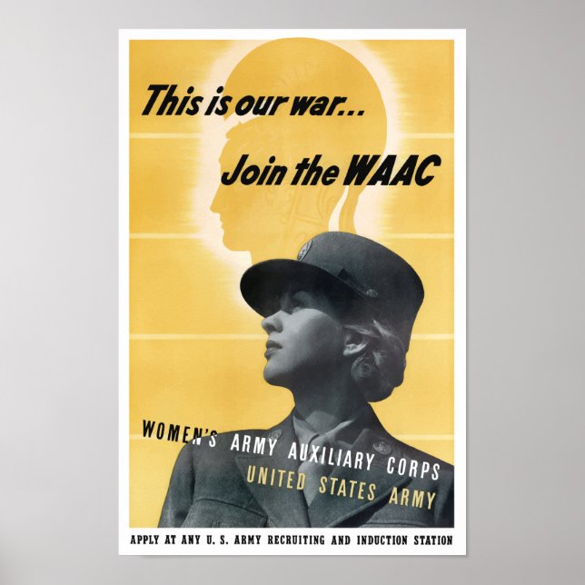 Affiches Rejoignez l'WAAC — 2ÈME GUERRE MONDIALE (Devant)