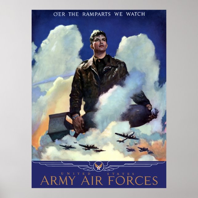Affiches Rejoindre Les Forces Aériennes De L'Armée (Devant)