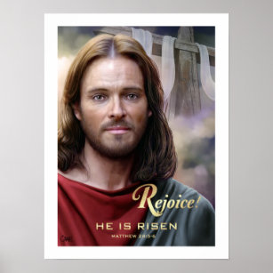 Affiches Réjouissez-vous. Jesus is Risen. par Carlos Maraz 