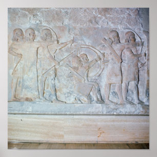 Affiches Relief depicting archers