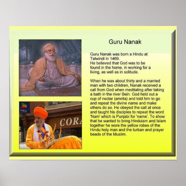 Affiches Religion, Guru Nanak (Devant)