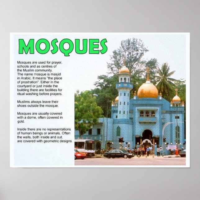 Affiches Religion, Islam, Mosquées (Devant)
