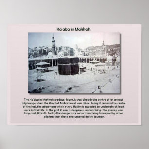 Affiches Religions du monde, l'Islam, Ka'aba, Makkah