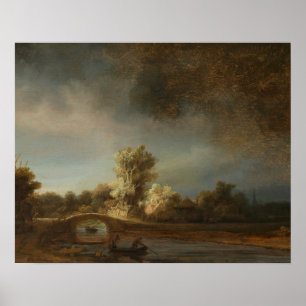 Affiches Rembrandt Stone bridge