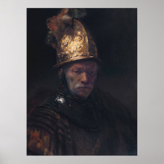 Affiches Rembrandt Van Rijn, homme au casque d'or