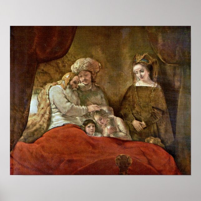 Affiches Rembrandt van Rijn - Jacob Bénir les Fils (Devant)