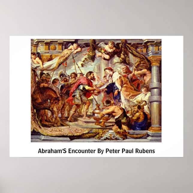 Affiches Rencontre D'Abraham Par Peter Paul Rubens (Devant)