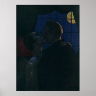 Affiches Rendez-vous de minuit, Les amoureux au bord de la