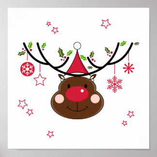 Affiches Rennes de Noël souriantes