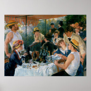Affiches Renoir Déjeuner de la fête de plaisance Art