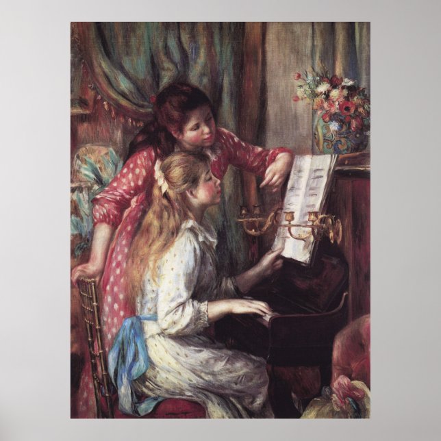 Affiches Renoir : Girls at the Piano (Devant)