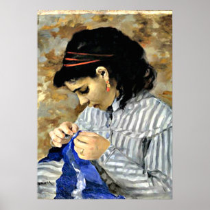 Affiches Renoir - Lise Sewing