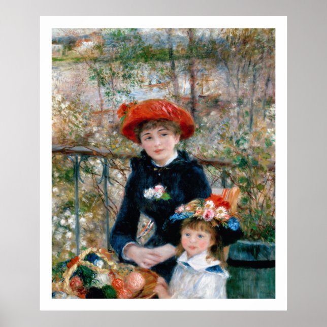Affiches Renoir - Sur la terrasse (Devant)
