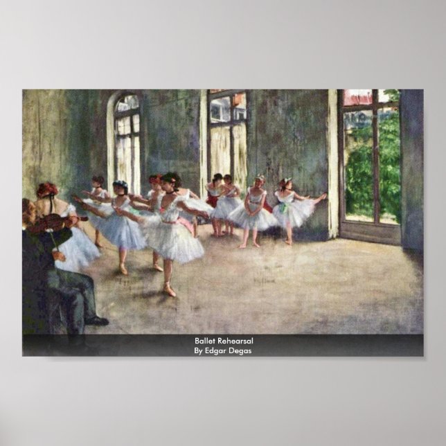 Affiches Répétition De Ballet Par Edgar Degas (Devant)