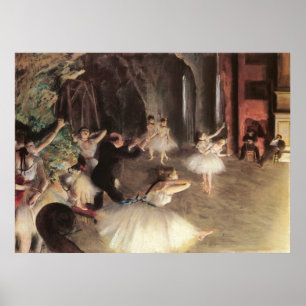 Affiches Répétition sur scène par Edgar Degas