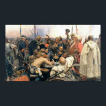 Affiches Réponse des cosaques zaporozhiens<br><div class="desc">Par Ilya Iefimovich Repin</div>
