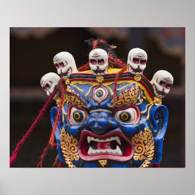 Affiches Représentation de danse masquée au Festival Tshech (Devant)