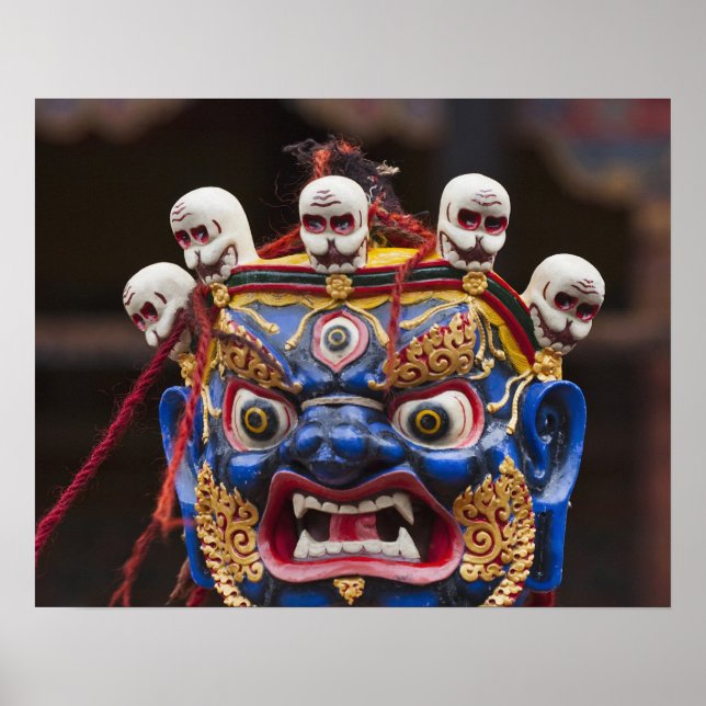 Affiches Représentation de danse masquée au Festival Tshech (Devant)