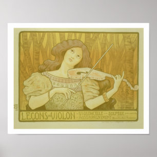 Affiches Reproduction violon Lesso de publicité par