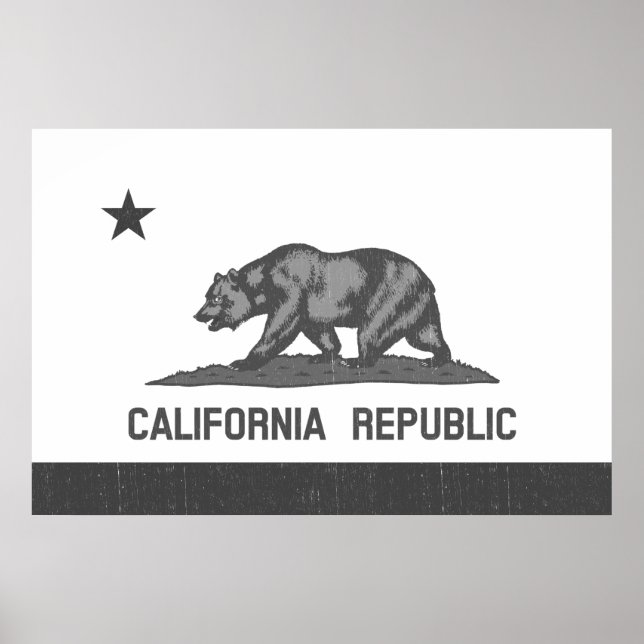 Affiches République de Californie (Noir) (Devant)