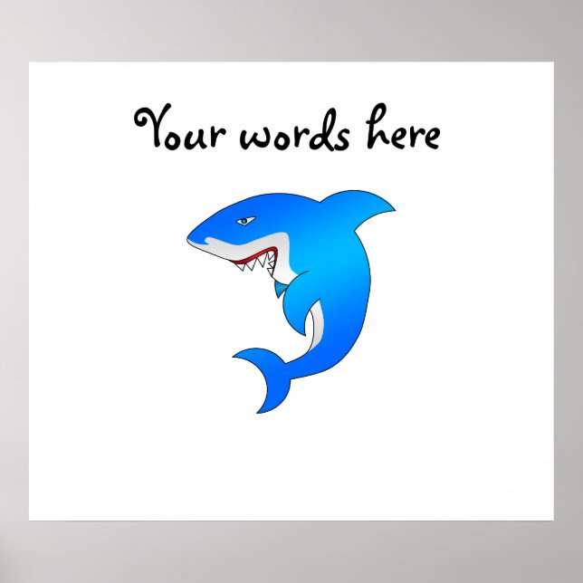 Affiches Requin bleu (Devant)