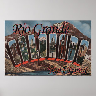 Affiches Réserve forestière de Rio Grande, le Colorado