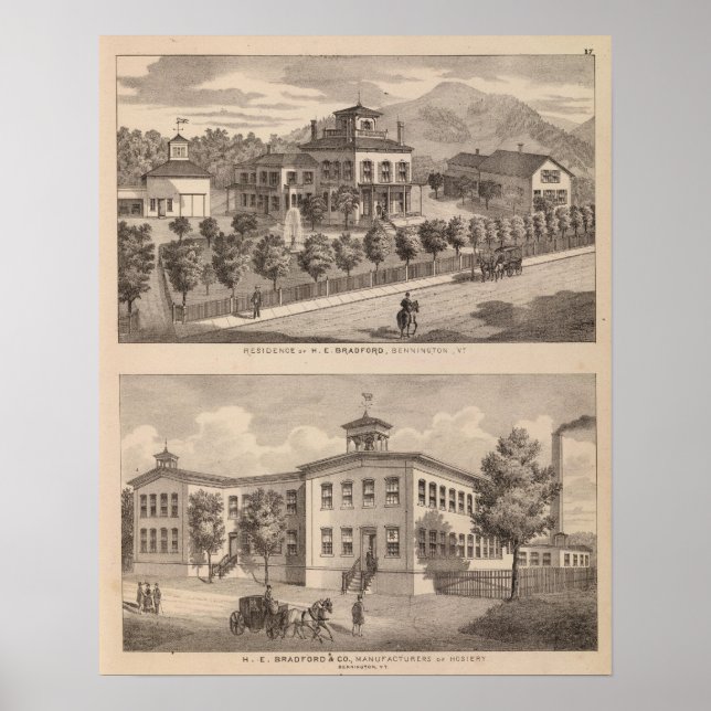 Affiches Résidence de HE Bradford et HE Bradford et (Devant)