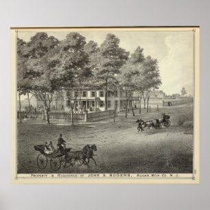 Affiches Résidence de John S Rogers à Manasquan, NJ