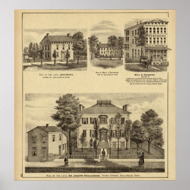 Affiches Residence of Dr Joseph Shallcross (Devant)