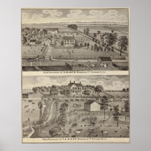 Affiches Résidences agricoles de HB Kay et YA Glenn