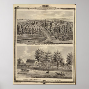 Affiches Résidences de WH Hartsook et TW Parker