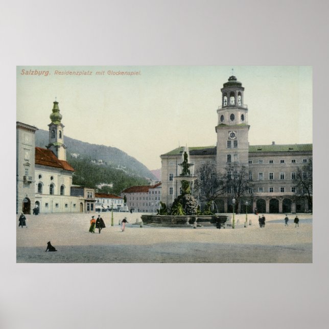 Affiches Residenzplatz Salzburg, Autriche (Devant)