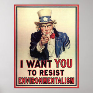 Affiches Resist Environmentalism