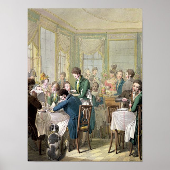 Affiches Restaurant au Palais Royal, 1831 (Devant)