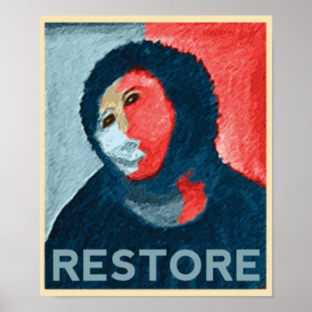 Affiches RESTAURER - Support Espagnol Lady Art Restoration (Devant)