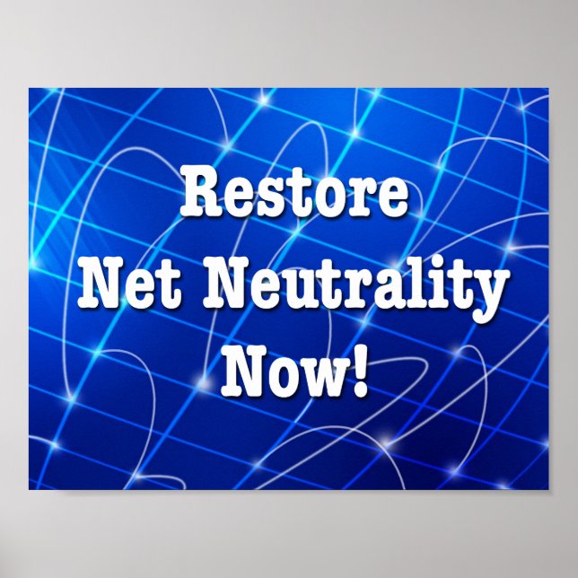 Affiches Restaurez la neutralité du Net maintenant ! (Devant)