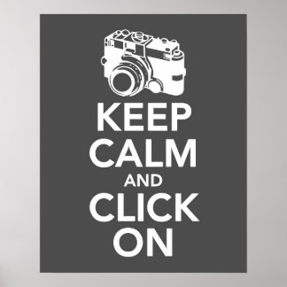 Affiches Restez calme et cliquez sur l'image