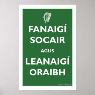 Affiches Restez calme et continuez !