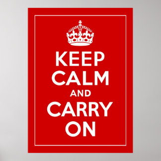 Affiches Restez calme et continuez ~ Vintage World War 2